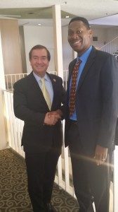 U.S. Congressman Ed Royce, George Egbuonu (President of Yegg, Inc)