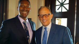 Fred P. Hochberg (Chairman and President of Ex-Im Bank) with George Egbuonu President of Yegg Inc.